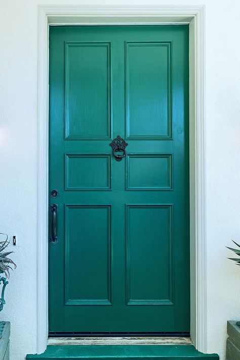 Sea Green Front Door, Moody Paint, Front Door Inspiration, Dragonfly Painting, New England Farmhouse, Behr Paint Colors, Commercial Painting, Door Paint, Free Painting