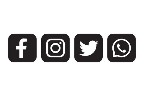 Facebook, instagram, twitter and whatsapp icon Whatsapp Instagram Logo, White App Icons Whatsapp, Twitter Icon Png, Facebook Logo Transparent, Facebook Icon Png, Facebook And Instagram Logo, White App Icons, Whatsapp Logo, Whatsapp Icon