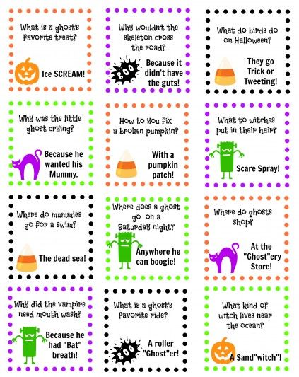 Printable Halloween Jokes Halloween Lunch Box Notes, Halloween Meme, Halloween Lunch Box, Halloween Lunch, Lunchbox Jokes, Halloween Jokes, Hallowen Costume, Lunch Box Notes, Funny Jokes For Kids