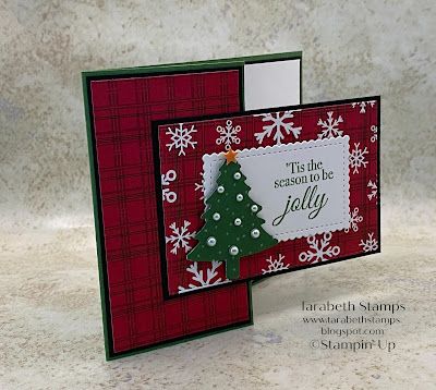 Stampin Up Cards Christmas Newest, Joy Fold Cards Ideas, Stampin Up Holly Jolly Wishes, Stampin Up Tidings Of Christmas Dsp, Peaceful Prints Dsp Stampin Up Cards, Complimentary Card, Joy Fold Card, Stamped Christmas Cards, Hand Crafted Cards