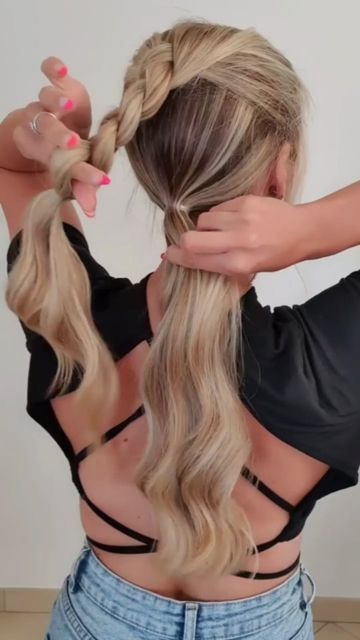 Horrible Hair, Girl Hair Dos, Vlasové Trendy, Easy Hair Updos, Hair Braid Videos, Hairstyle Tutorial, Hair Tutorials For Medium Hair, Peinados Fáciles Para Cabello Corto, Work Hairstyles