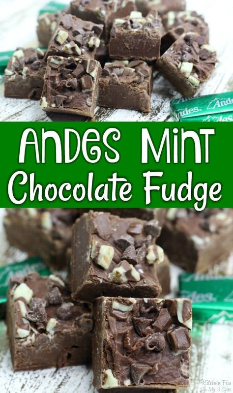 Andes Mint Fudge, Mint Chocolate Fudge Recipe, Sweetened Condensed Milk Fudge, Mint Fudge Recipe, Mint Chocolate Fudge, Mint Food, Peppermint Fudge Recipe, Mint Dessert, Andes Chocolate