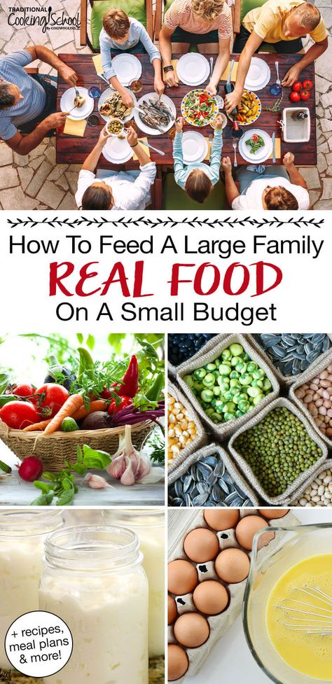 Large Family Dinner Ideas, Feeding Large Family, Whole Foods Meal Plan, Real Food Meal Plan, Top Decor Ideas, Real Food Dinner, Cheap Meal Plans, Low Budget Meals, Family Meal Prep