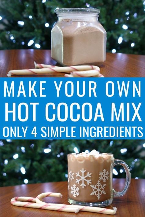 Swiss Miss Hot Chocolate Recipe, Homemade Hot Coco, Make Your Own Hot Chocolate, Diy Hot Chocolate Mix, Best Homemade Hot Chocolate, Homemade Hot Chocolate Mix Recipe, Chocolate At Home, Best Hot Chocolate Recipes, Hot Cocoa Mix Recipe