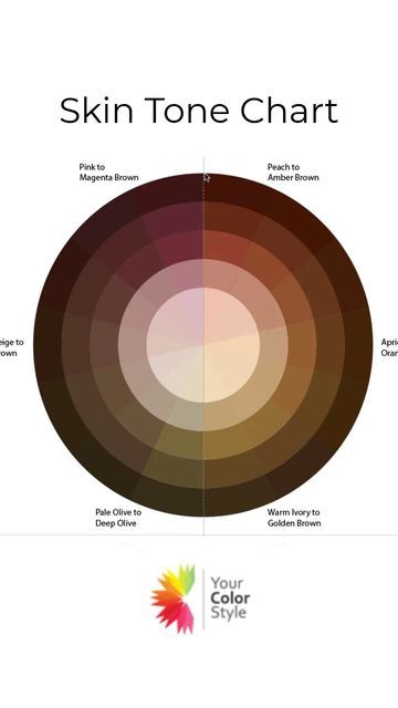 Facial Color Zones, Face Colour Zones, Skin Undertones Charts, Cool Undertones Skin, Undertone Skin Chart, Face Color Zones, Hair For Warm Skin Tone, Skin Tones Chart, What Hair Color Is Best For My Skin Tone