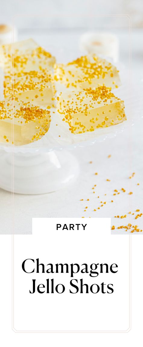 Is there any better way to ring in the new year than with champagne jello shots? Absolutely not. These boozy jello shots are made with bubbly champagne to make the perfect festive NYE treat! Glitter Champagne Jello Shots, Champagne Vodka Jello Shots, Rose Champagne Jello Shots, French 75 Jello Shots, Champagne Jello Squares, Boozy Jello Shots, Champaign Jello Shots Recipe, New Year’s Eve Jello Shots, Champagne Jell-o Shots