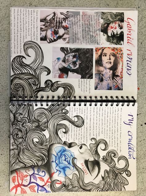 Gcse Study, Artist Research Page, Kunstjournal Inspiration, Photography Sketchbook, Kunst Inspo, Sketchbook Layout, Textiles Sketchbook, Gcse Art Sketchbook, A Level Art Sketchbook