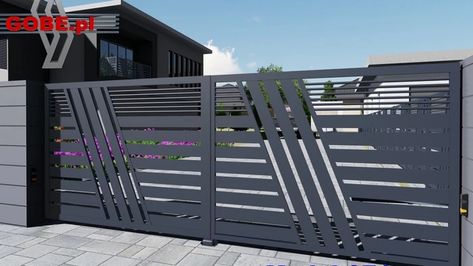 House Main Gates Design Modern Sliding, Latest Main Gate Designs Sliding, Slide Gate Design Modern, Tubular Gate Design Modern, Contemporary Gate Design Modern, Sliding Gates Design, Sliding Gate Design Modern Entrance, Sliding Gate Design Modern, Modern Gates Design