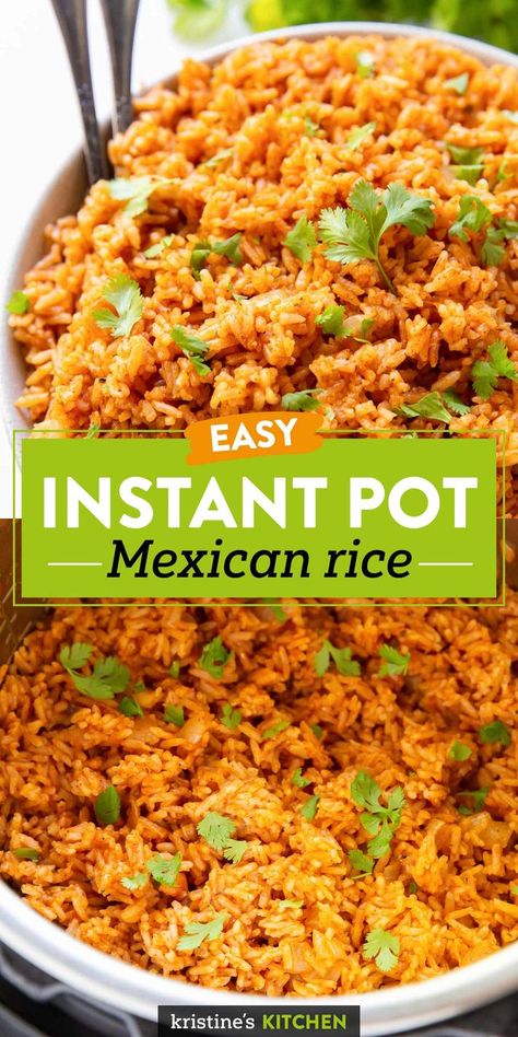 Instant Pot Mexican Rice, Instant Pot Mexican, Mexican Rice Recipe, Mexican Rice Easy, Spanish Rice Recipe, Mexican Rice Recipes, Pot Dinners, Stove Top Recipes, Best Instant Pot Recipe