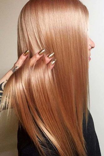 Jahodová Blond, Rose Gold Hair Shades, Rose Gold Hair Brunette, Kort Bob, Rambut Brunette, Gold Hair Colors, Strawberry Blonde Hair Color, Hair Color Rose Gold, Strawberry Blonde Hair