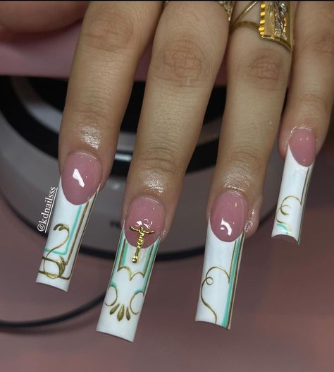 Lowrider Nails, Acrylic Nail Designs Classy, Horror Nails, Drip Nails, Gel Nails Diy, Baby Nails, Dope Nail Designs, Simple Acrylic Nails, French Acrylic Nails