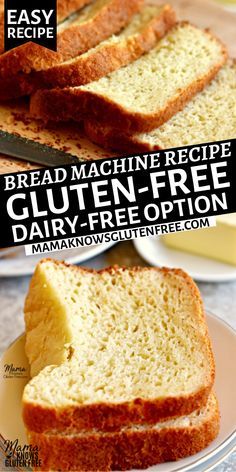 Gluten Free Bread Maker, Mama Knows Gluten Free, Gluten Free Bread Recipe Easy, Gluten Free Bread Machine, Dairy Free Bread, Homemade Gluten Free Bread, Gluten Free Sandwich Bread, Best Gluten Free Bread, Bread Machine Recipe