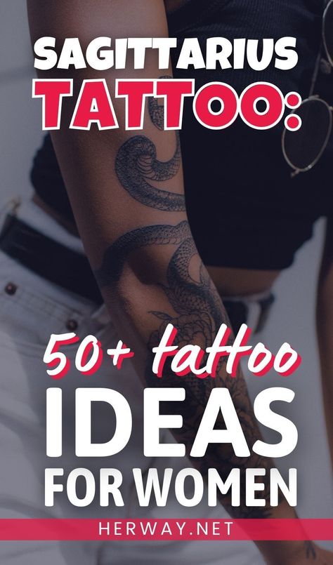 Are you a Sagittarius woman thinking about getting a tattoo, looking for the best Sagittarius tattoo idea? This is an article for you! Sagittarius Floral Tattoo, Tattoo Ideas Astrology Sagittarius, Sagittarius Forearm Tattoo Women, Sagittarius Sleeve Tattoos For Women, Sagittarius Tattoo Ideas Woman, Horoscope Tattoos Sagittarius, Sagitarrius Tattoo Women, Tattoo Sagittarius Woman, Tattoos For Sagittarius Women