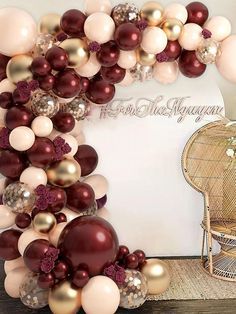 Maroon Balloon Arch, Wine Backdrop, Burgundy Balloon Garland, Quinceanera Entrance, Eerie Photos, Thanksgiving Home Decorations, Ring Day, Quince Decorations, Haunting Photos