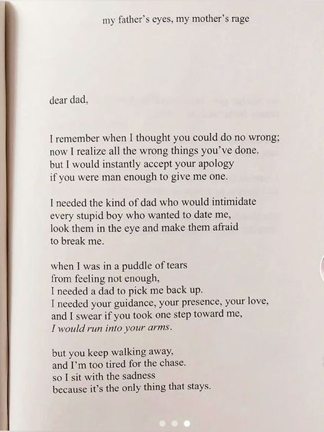 Dad Issue Poems, Poetry About Parents, Poems About Dads, Poems About Parents, Poems About Fathers, Absent Father Quotes, Rage Quotes, Father Poems, Dad Poems