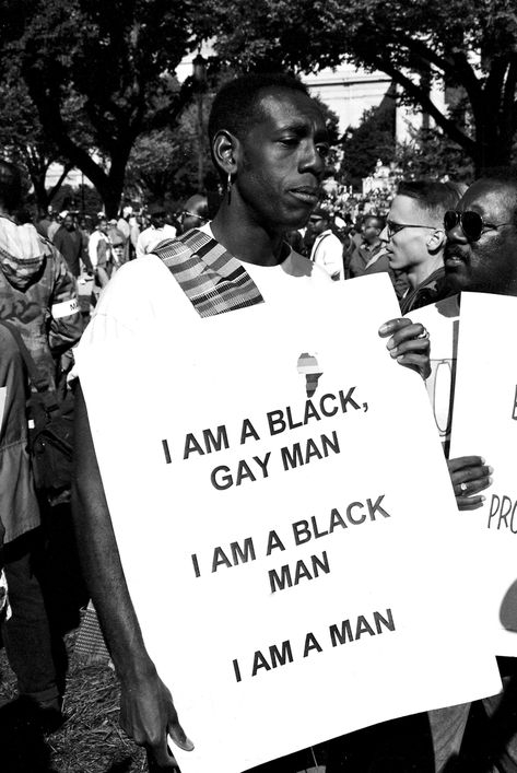 Million Man March, Black Lives Matter Art, Lgbt History, Protest Signs, Power To The People, Black Man, What’s Going On, A Sign, Gay Pride