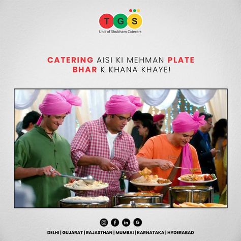 Plate bhar k khana khao! We offer delicious and toothsome catering services together with a wide range of event management themes. Get your booking confirmed now. Contact us now! . . . #WeddingMemes #ContentCreator #ContentMarketing #IndianCatering #CateringServiceProvider #CateringServices #GoodFood #FoodService #Caterers #WeddingCaterers #CaterersOfInstagram #WeddingCatering #TasteOfLove #IndianCuisine #BestIndianFood #CateringBusiness #TGS #TheGrandShubham Event Management Creative Ads, Catering Marketing Ideas, Catering Creative Ads, Food Catering Ideas Buffet Tables, Restaurant Creatives, Indian Catering, Tiffin Service, Outdoor Catering, Catering Design