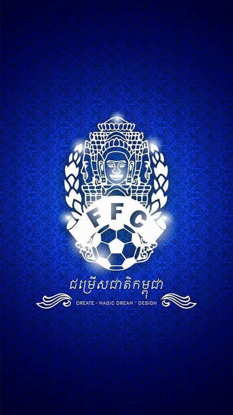 Cambodian football Football Cambodia, Kbach Khmer, Football Uniform, Football Design, Dream Design, Cambodia, Football, Fictional Characters, Quick Saves