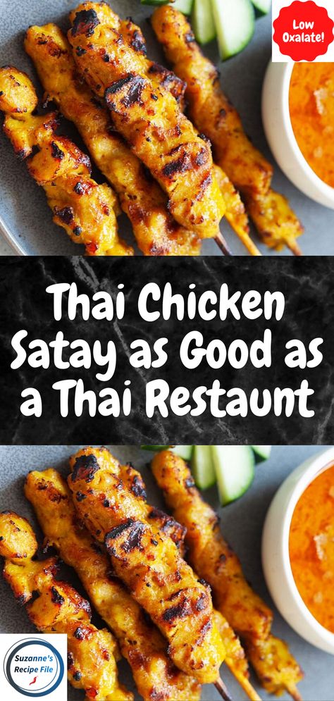 Southeast Asian Food Recipes, Sate Recipe, Chicken Satay Marinade, Thia Food, Authentic Thai Recipes, Ayam Thailand, Authentic Asian Dishes, Asian Bar, Thai Chicken Recipes