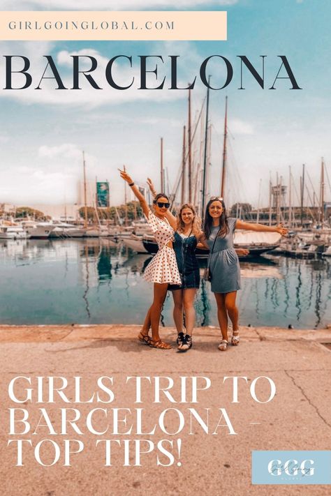 GIRLS TRIP TO BARCELONA - TOP TIPS! Barcelona Girls Trip, Bestie Trip, European Trip, Girls Getaway, Barcelona Travel, Barcelona Spain, Spain Travel, European Travel, Top Tips