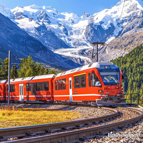 Glacier Express, Bernina Express, Train Route, Train Tour, Chur, Interlaken, Train Tickets, Voyage Europe, Switzerland Travel