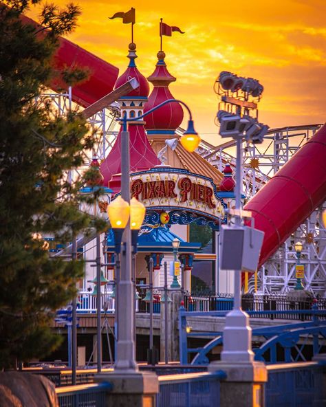 Dominick Tabon on Instagram: “Happy Sunset Sunday from Pixar Pier. Full Size on my IG story! #Disney #Disneyland #DL #DCA #DisneyCaliforniaAdventure #DLR…” Pixar Pier, Grad Trip, Cali Trip, Disney California Adventure, Disney California, Disney World Trip, Happiest Place On Earth, California Adventure, Anaheim