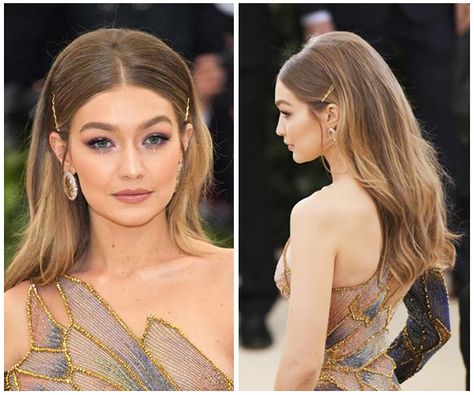 Gigi Had If Met Gala Hair, Gigi Hadid Met Hairstyle, Gigi Hadid Style Met Gala, Gigi Hadid Met Hair, Gigi Hadid Sleek Hair, Gigi Ha Did Met Gala 2018, Gigi Hadid Met Gala Looks, Met Gala 2018 Gigi Hadid, Gigi Hadid Style Hair