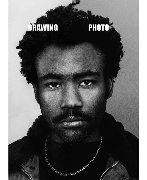 Møe G. on Instagram: “Side by side comparison of my @childishgambino drawing ♠️ . . . . . . . #childishgambino #art #artist #arte #artwork #artistoninstagram…” Childish Gambino Poster, Black Music Artists, Donald Glover, Black Actors, Graphic Liner, Childish Gambino, Album Cover Art, I Have No Friends, Concert Posters