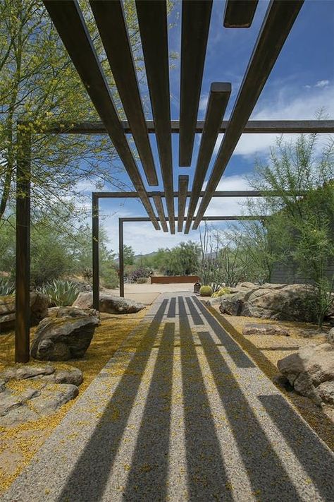 Building Trellis, Trellis Architecture, Shade Trellis, Cave Creek, Aluminum Pergola, Landscape Architecture Design, Desert Homes, Pergola Plans, Shade Structure