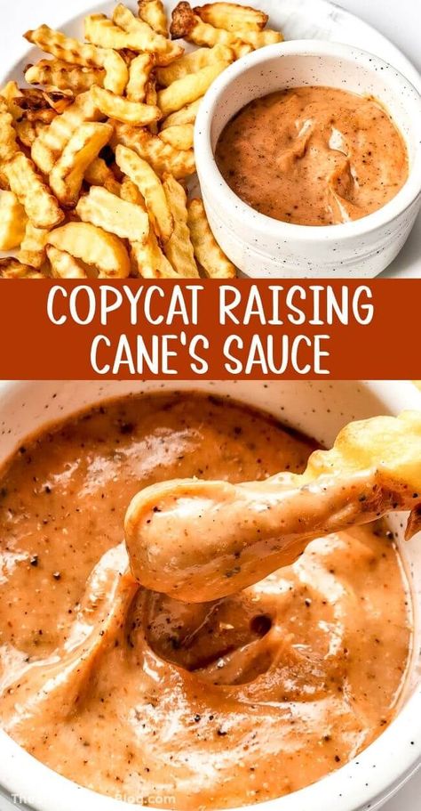 Our copycat Raising Cane’s sauce recipe uses just six staple ingredients to recreate that iconic tangy, creamy, and slightly spicy sauce. Whip up this easy sauce in only five minutes! This is a must-have for all of your favorite summer recipes! Raising Canes Sauce Recipe Copycat, Cains Sauce, Canes Sauce Recipe, Raising Cane Sauce Recipe, Canes Food, Canes Sauce, Restaurant Copycat, Raising Canes, Spicy Sauce