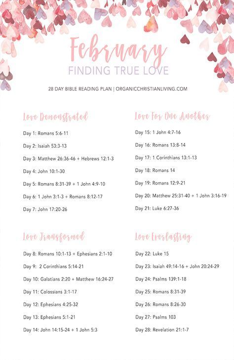 Bible Reading Plan For Women | Topical Bible Study | Bible Study Lessons | Bible Studies for Beginners | Valentine’s Day February Bible Challenge, February Verse A Day, Bible Reading Plan For Couples Relationships, February Bible Study, February Bible Reading Plan, Monthly Devotional For Women, Bible Reading Plan For Beginners Monthly, Womens Bible Reading Plan, February Scripture Writing Plan 2024