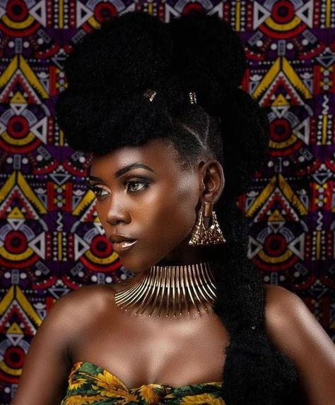 African Updo Hairstyles, African Queen Hairstyles, South African Hairstyles, Photoshoot Hairstyles, Prom Ponytail Hairstyles, Afrocentric Hairstyles, Afro Hair Art, Intricate Hairstyles, Steampunk Hairstyles