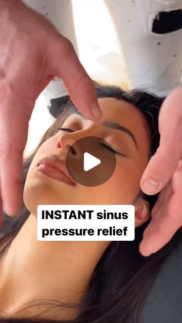 James Moore on Instagram: "INSTANT sinus pressure relief! COMMENT if you would try this!   #trending #viral   Cc dr remix tt" Sinus Pressure Relief, Sinus Massage, Remedy For Sinus Congestion, Sinus Remedies, Home Remedies For Sinus, Relieve Sinus Pressure, Sinus Congestion Relief, James Moore, Sinus Pain