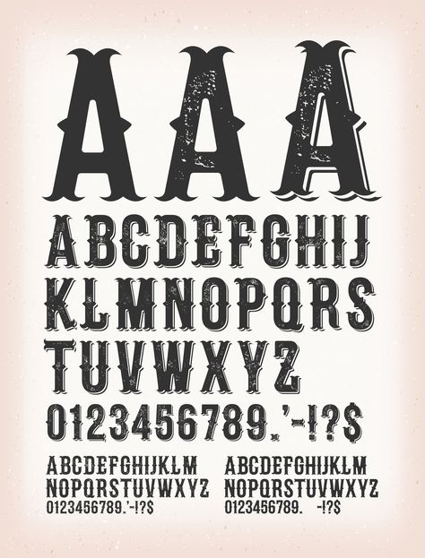 Download Vintage Classic Western And Tattoo ABC Font Vector Art. Choose from over a million free vectors, clipart graphics, vector art images, design templates, and illustrations created by artists worldwide! Western Font Alphabet, Vintage Fonts Alphabet, Western Tattoo, Vintage Script Fonts, Top Free Fonts, Abc Font, Western Font, Western Tattoos, Retro Tattoos