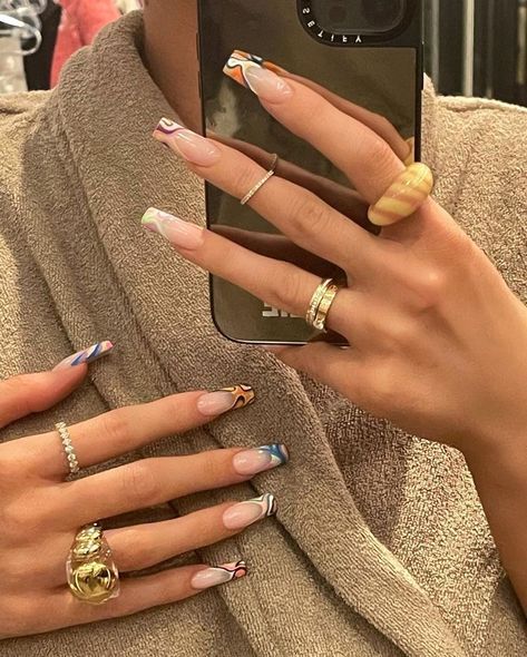 Kylie Jenner on Instagram | @KylieKristenJenner_ Uñas Kylie Jenner, Ongles Kylie Jenner, Acrylic Nails Kylie Jenner, Kylie Nails, Maquillage On Fleek, Kylie Jenner Nails, Nagellack Trends, Nail Swag, Nagel Inspo