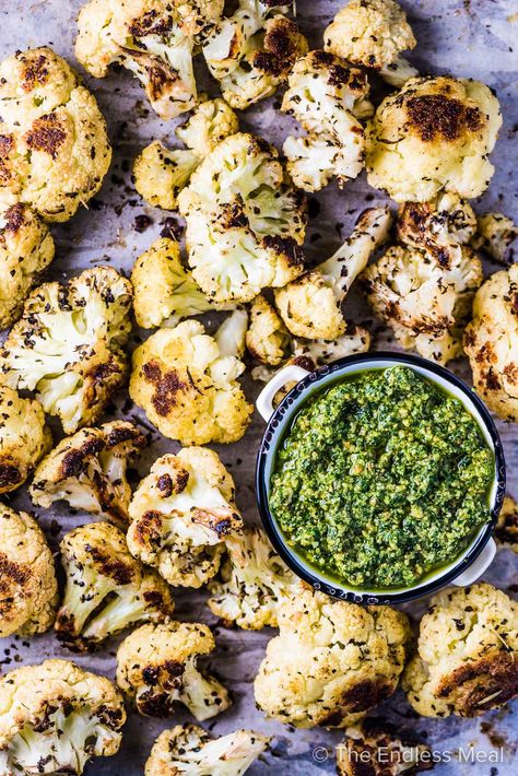 Italian Cauliflower, Perfect Baked Chicken Breast, Perfect Baked Chicken, Roasted Cauliflower Recipe, Paleo Menu, Dairy Free Pesto, Cauliflower Recipe, Side Dish Recipes Easy, Delicious Vegetables