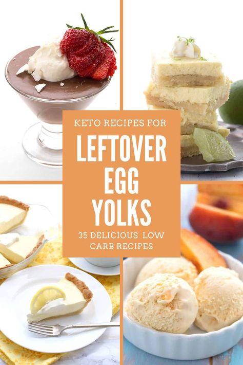 Keto Egg Yolk Recipes, Recipes Using Egg Yolks Only, Recipes With Egg Yolks, Yolk Recipes, Egg Yolk Uses, Alternative Food, Keto Basics, Egg Yolk Recipes, Keto Baking