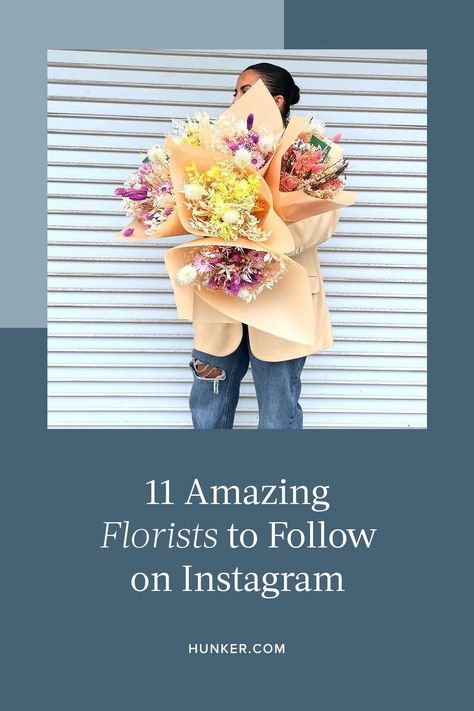 By following these handles, your feed will be more beautiful ​and​ more educational. So what are you waiting for? Here are the best florists to follow on Instagram now. #hunkerhome #florist #floristoninstagram Florist Pictures, Florist Instagram Feed, Florist Instagram, Photos Of Flowers, Sweet Bouquet, Flower Company, Floral Studio, Romantic Drama, Follow On Instagram