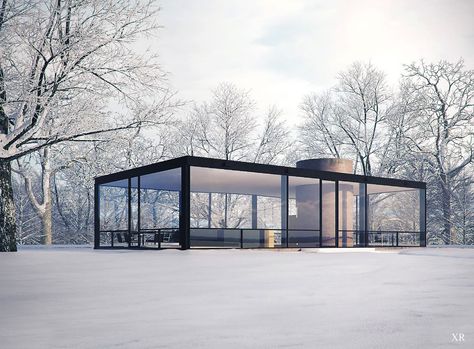 1949 ... The Glass House - Philip Johnson | James Vaughan | Flickr Phillip Johnson Glass House, Glass House Architecture, Glass House Philip Johnson, Philip Johnson Glass House, Glass House Design, Farnsworth House, Houses Architecture, Philip Johnson, Glass Building