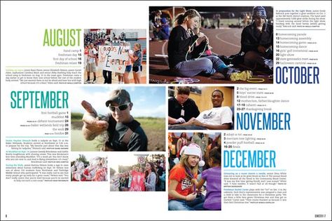 This could be a different way to do the year end review Yearbook Design Layout, Middle School Yearbook, Yearbook Class, Yearbook Spreads, Yearbook Layouts, Yearbook Pages, Yearbook Covers, Yearbook Themes, Yearbook Ideas