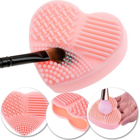 Make Up Brushes Set, Makeup Applicators, Koleksi Makeup, Makeup Cleaner, Pink Makeup Brush, Alat Makeup, Hair Care Tools, Clean Cosmetics, Makeup Accesories