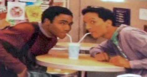 Troy And Abed Community, Troy The Community, Abed Community Icon, Community Tv Show Troy And Abed, Troy Community Icon, Community Aesthetic Tv, Troy And Abed In The Morning, Abed X Troy, Community Abed And Troy