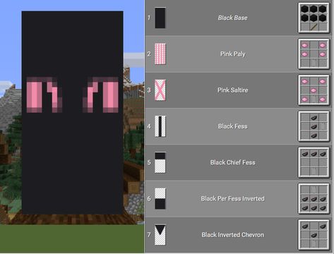 Eye Banner Minecraft, Banner Pattern Minecraft, Minecraft Banner Patterns Step By Step, Stendardi Minecraft, Minecraft Banner Ideas Step By Step, Sztandary Minecraft, Cat Banner Minecraft, Cute Minecraft Banner Ideas, Banner Minecraft Design