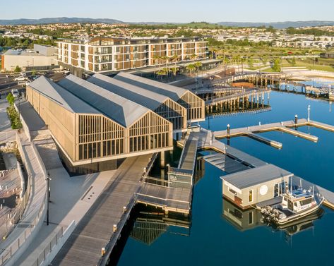 Waterfront Tavern / H&E Architects | ArchDaily Waterfront Architecture, Public Architecture, Public Building, Master Plan, Tea House, Architecture Project, Urban Landscape, House Boat, Architecture Building