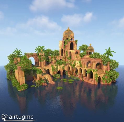 Minecraft Jungle House, Minecraft Oasis, Minecraft Temple, Jungle Temple, Minecraft Structures, Minecraft Farm, Temple Ruins, Minecraft Cottage, Minecraft Castle