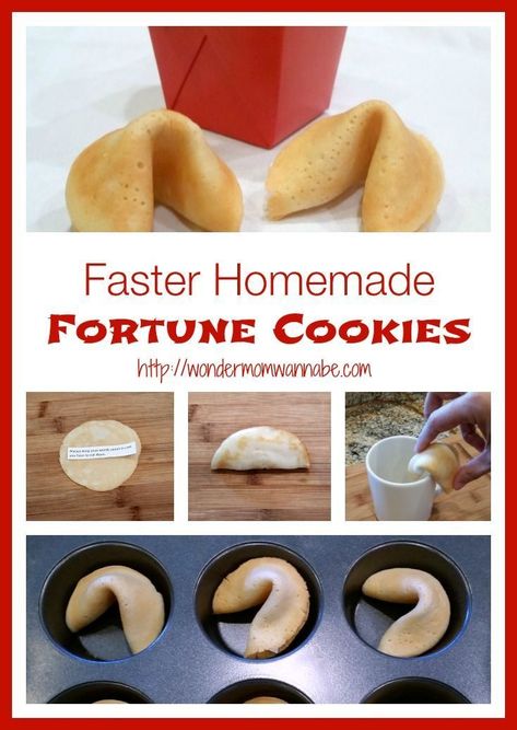 Homemade Fortune Cookies, Fortune Cookies Recipe, Dessert Aux Fruits, Fortune Cookies, Läcker Mat, Perfect Cookie, Köstliche Desserts, Fortune Cookie, Homemade Cookies