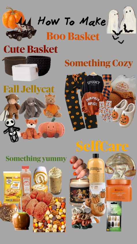 #boobasket #fallvibes #halloween Boo Basket Ideas For Best Friend, Halloween Comics, Halloween Things To Do, Halloween Bucket List, Halloween Sleepover, Making A Gift Basket, Fall Gift Baskets, Boo Baskets, Halloween Gift Baskets