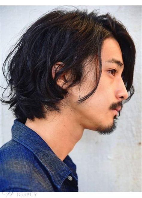 Japanese Men Hairstyle, Asian Long Hair, Asian Haircut, Mens Hairstyles Medium, Asian Men Hairstyle, Men's Long Hairstyles, Medium Length Hair Men, Men Haircut Styles, Medium Long Hair