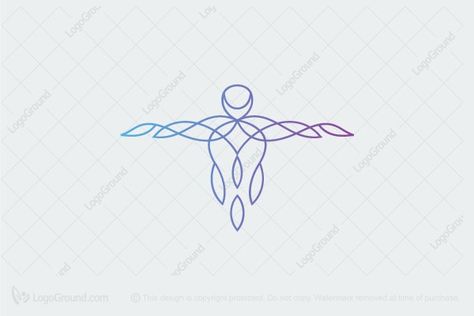 Line Human Logo Physiotherapist Logo, Massage Logo Design Ideas, Physiotherapy Logo Design, Physio Logo, Therapist Logo, Written Logo, Body Logo, Massage Logo, Healthcare Logo