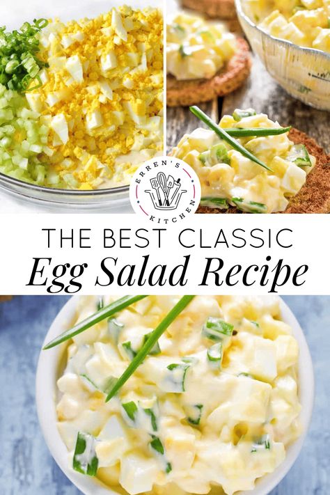 Egg Salad Recipe With Celery, Egg Salad With Celery, Creamy Egg Salad, Egg Salads, Egg Salad Recipe Easy, Green Pepper Recipes, Classic Egg Salad Recipe, Ultimate Sandwich, Lettuce Salad Recipes